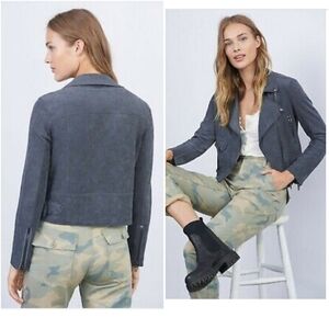 NWT BlankNYC moto suede jacket Gray XSmall